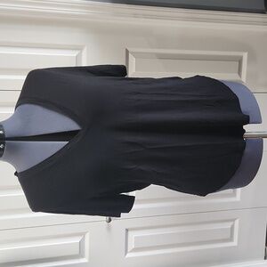 Black v-neck t-shirt. XL
